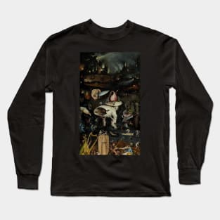 Hell, The Garden of Earthly Delights - Hieronymus Bosch Long Sleeve T-Shirt